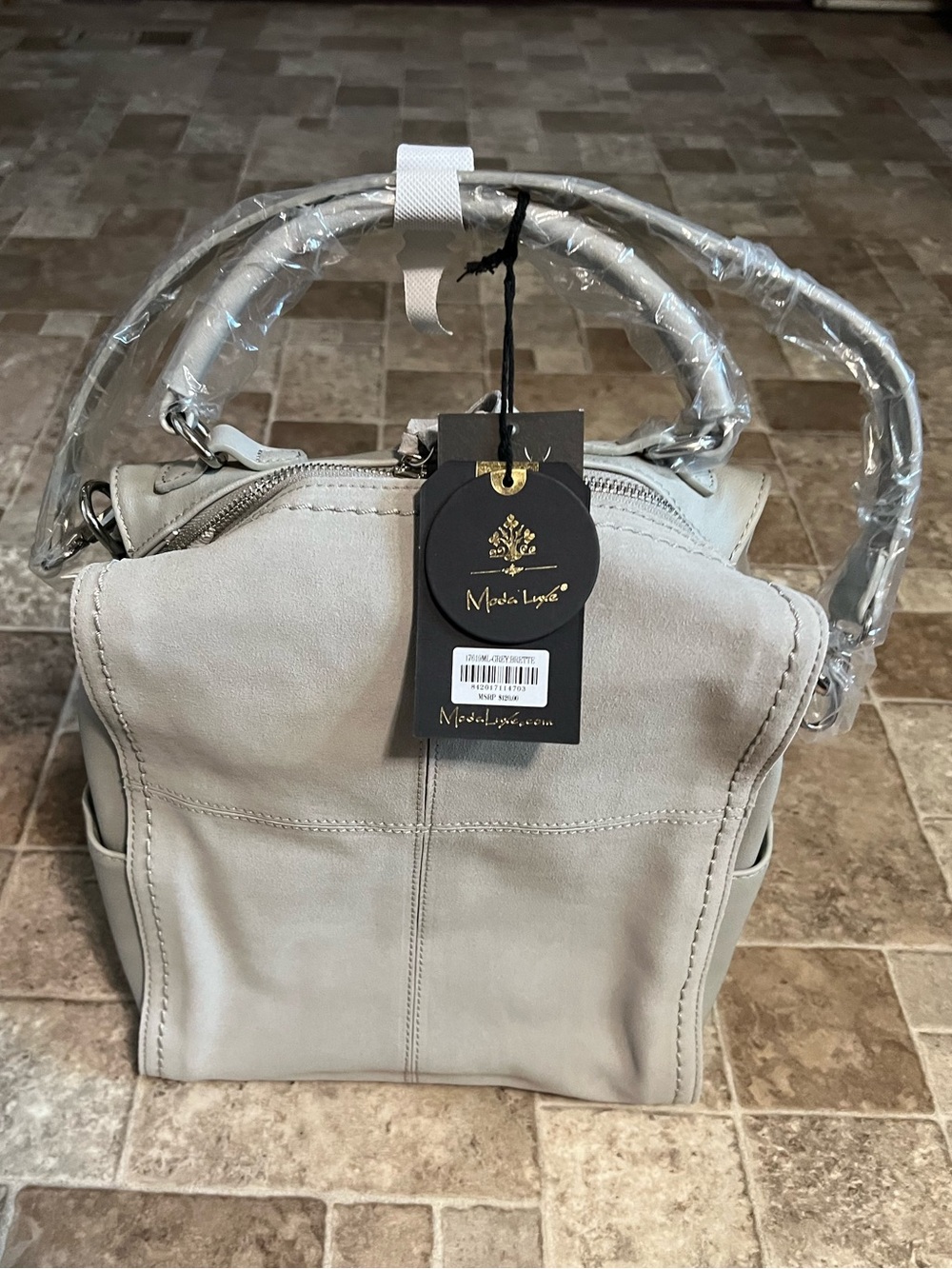 NWT Moda Luxe Grey Bag